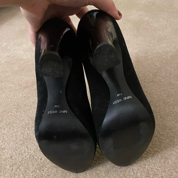 Nine West Suede open toe heels - Picture 2 of 5